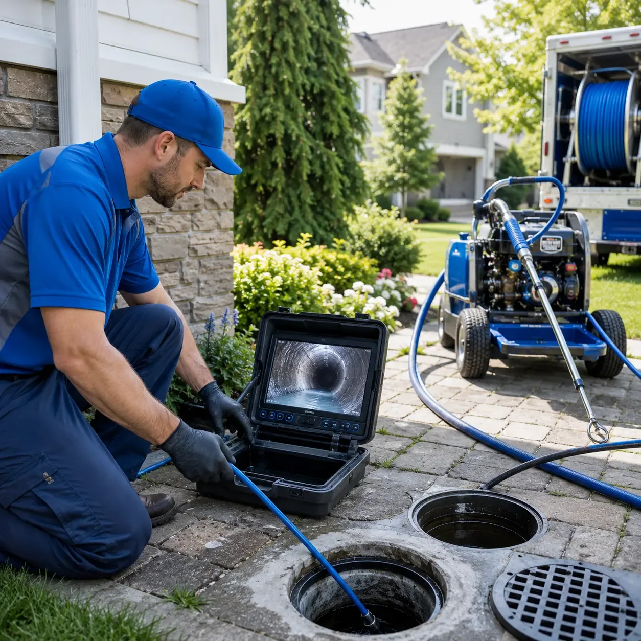 Outdoor drain cleaning professionals serving Roxana, IL