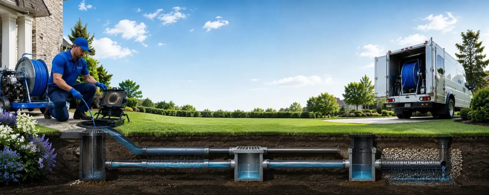 Outdoor drain cleaning information for Roxana, IL